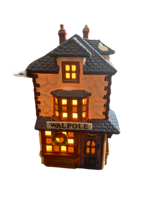 Vintage Dept 56 Dickens Village Series Walpole Tailors #59269 Light up Christmas