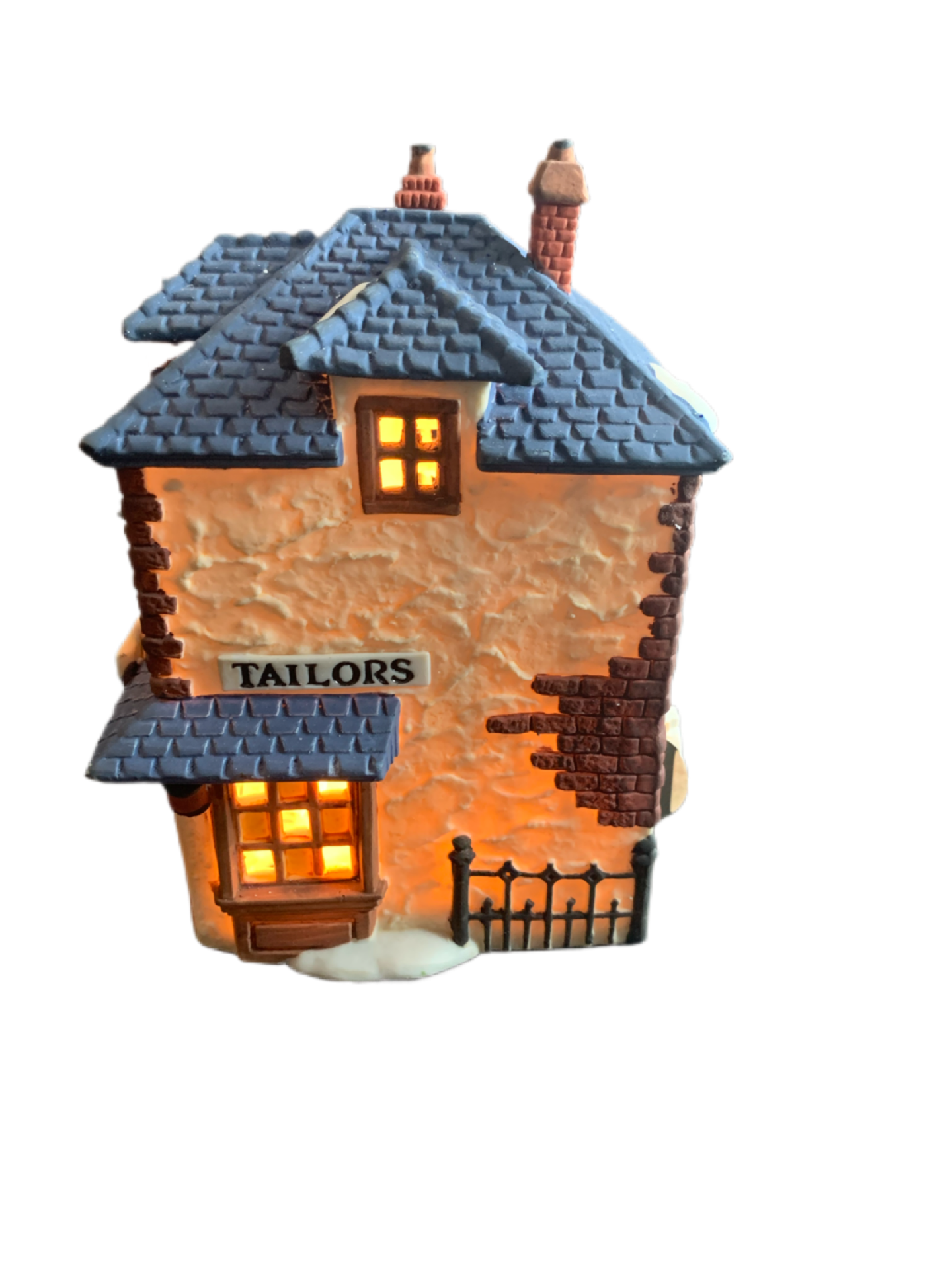 Vintage Dept 56 Dickens Village Series Walpole Tailors #59269 Light up Christmas
