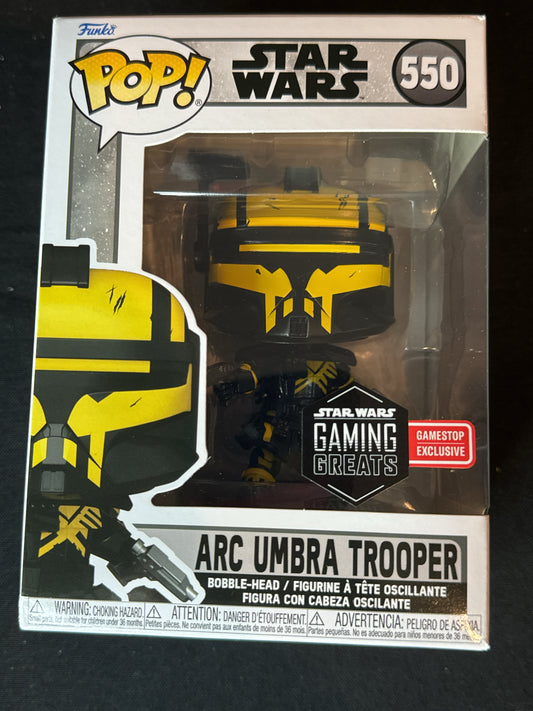 Funko Pop! Arc Umbra Trooper Star Wars #550 Bobble Head GameStop Exclusive