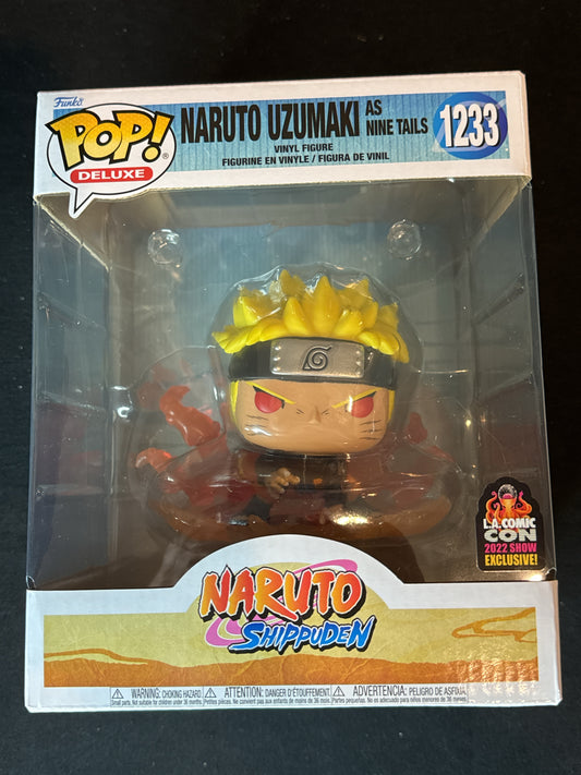 Funko Pop! Naruto Shippuden Naruto As Nine Tails #1233 LA Comic Con Exclusive Deluxe!