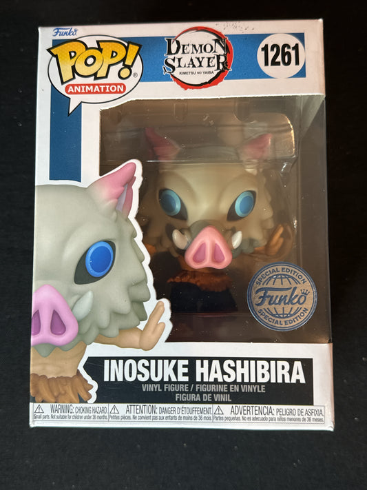 Funko Pop! Inosuke Hashibira Demon Slayer #1261 Special Edition Vinyl Figure NIB