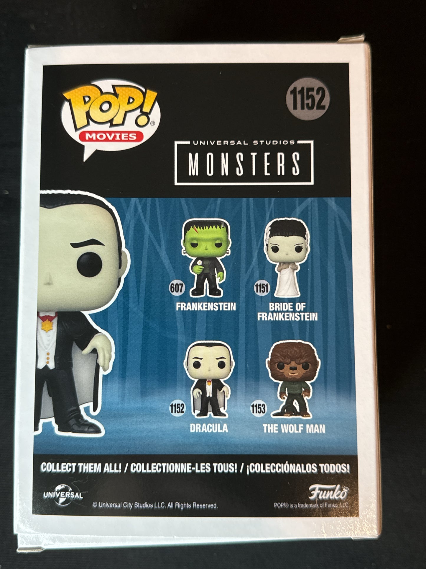 Funko Pop! Universal Studios Monsters #1152 Dracula Vinyl Figure NIB