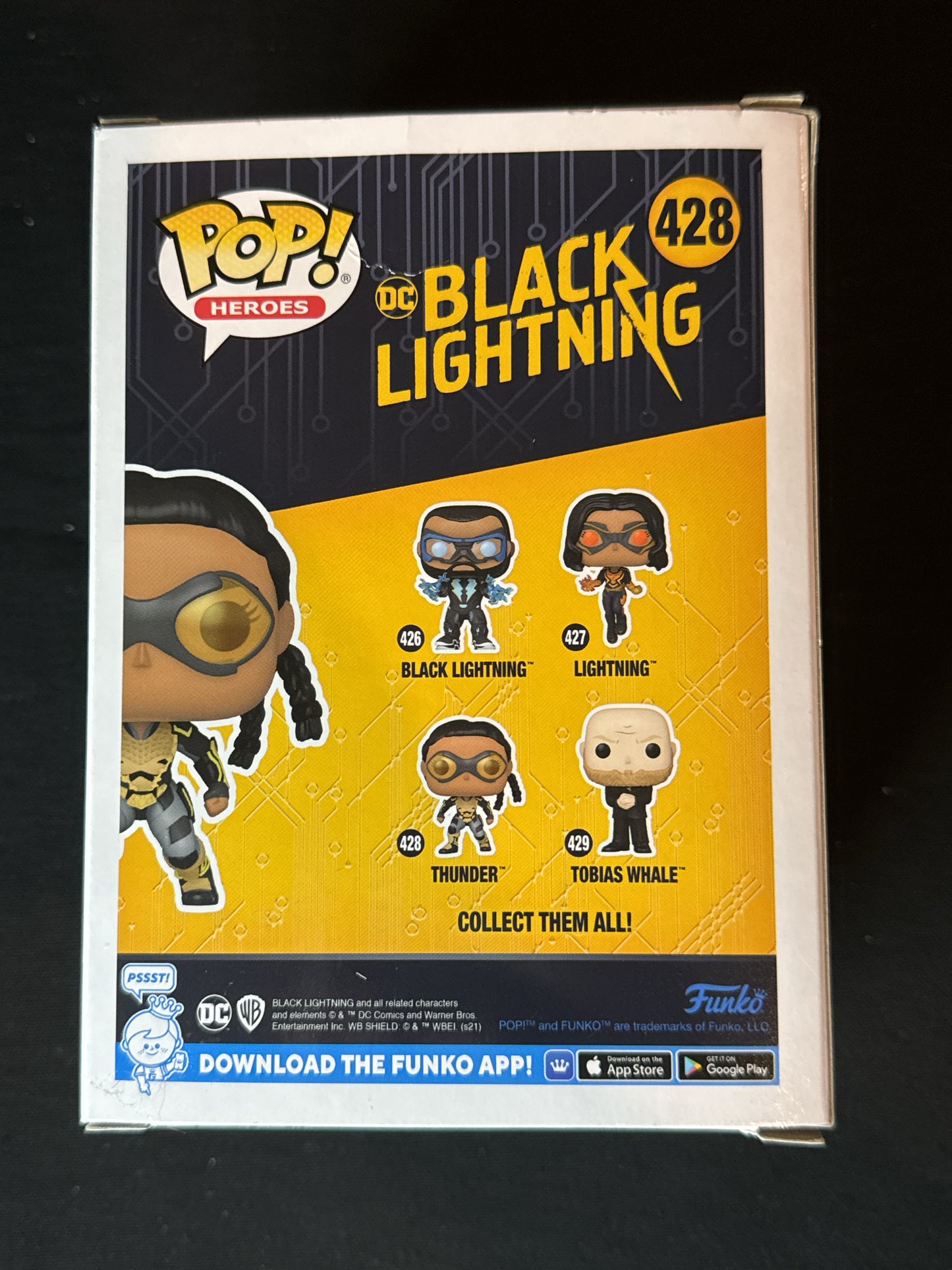 Funko Pop! DC Black Lightning #428 Thunder Vinyl Figure NIB