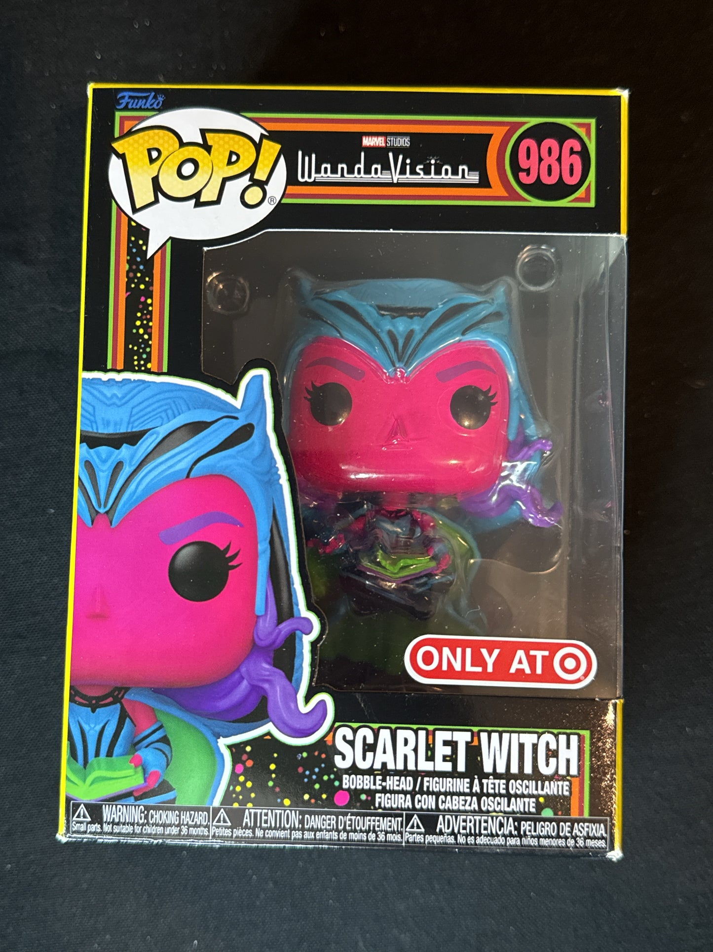 Funko Pop! Wanda Vision #986 Scarlet Witch Bobble Head Only at Target NIB