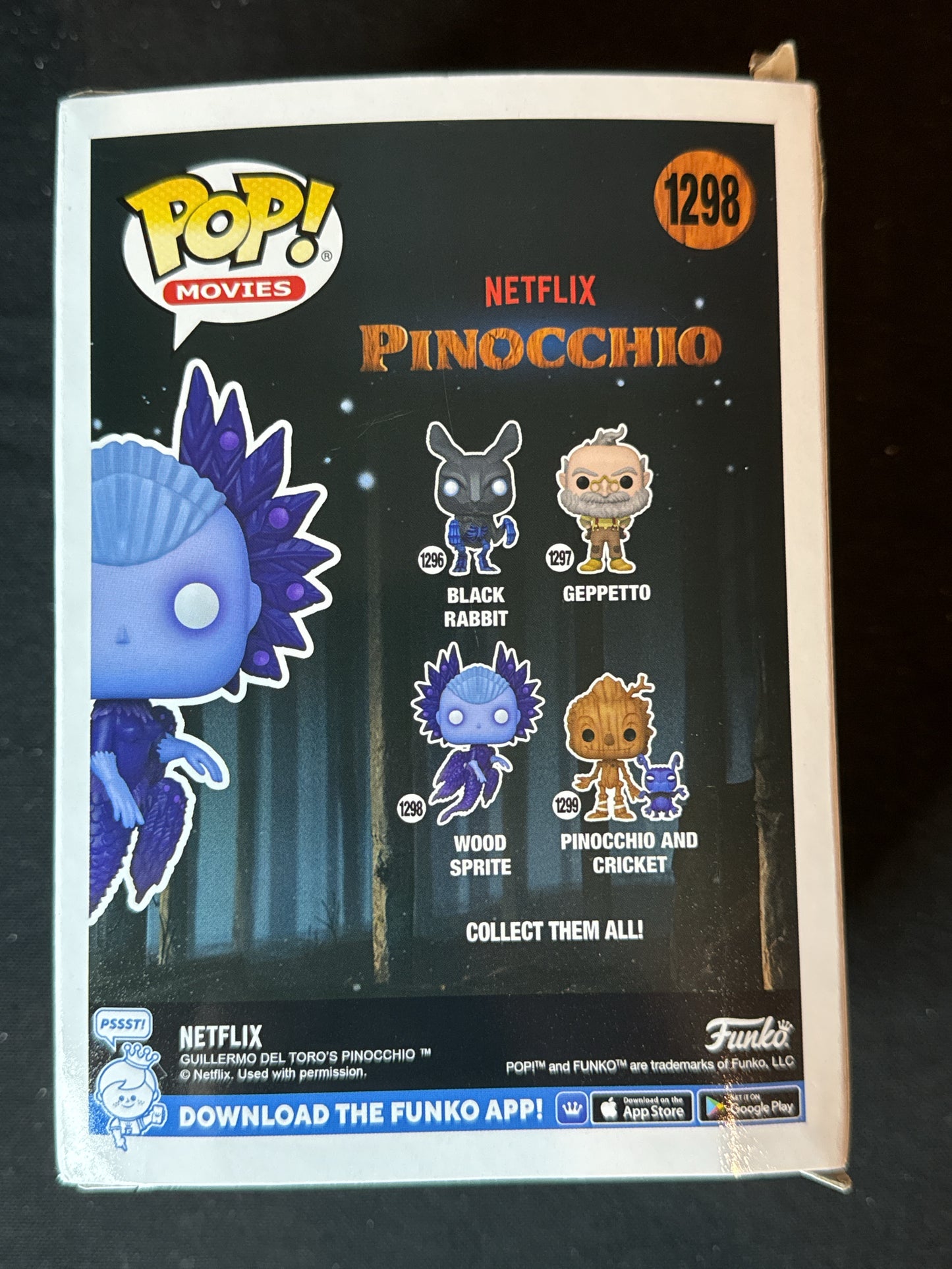 Funko Pop! Pinocchio #1298 Wood Sprite Vinyl Figure NIB