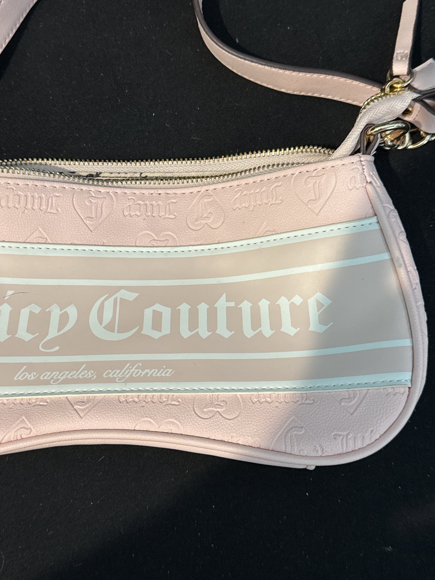 Juicy Couture Fashionista Shoulder Bag Powder Blush Purse 11.5" x 6"