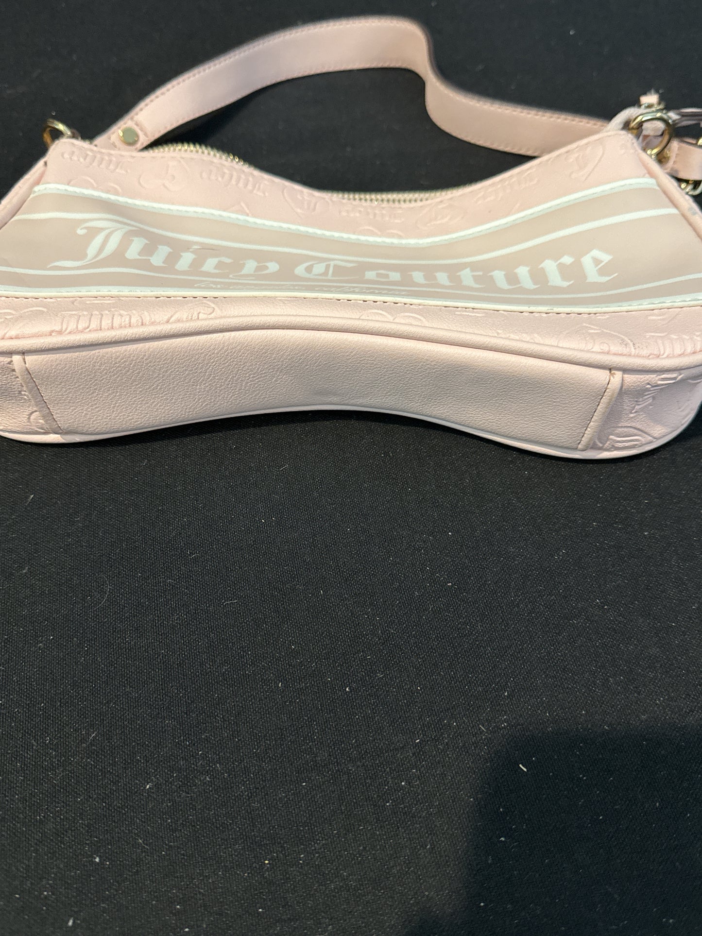 Juicy Couture Fashionista Shoulder Bag Powder Blush Purse 11.5" x 6"