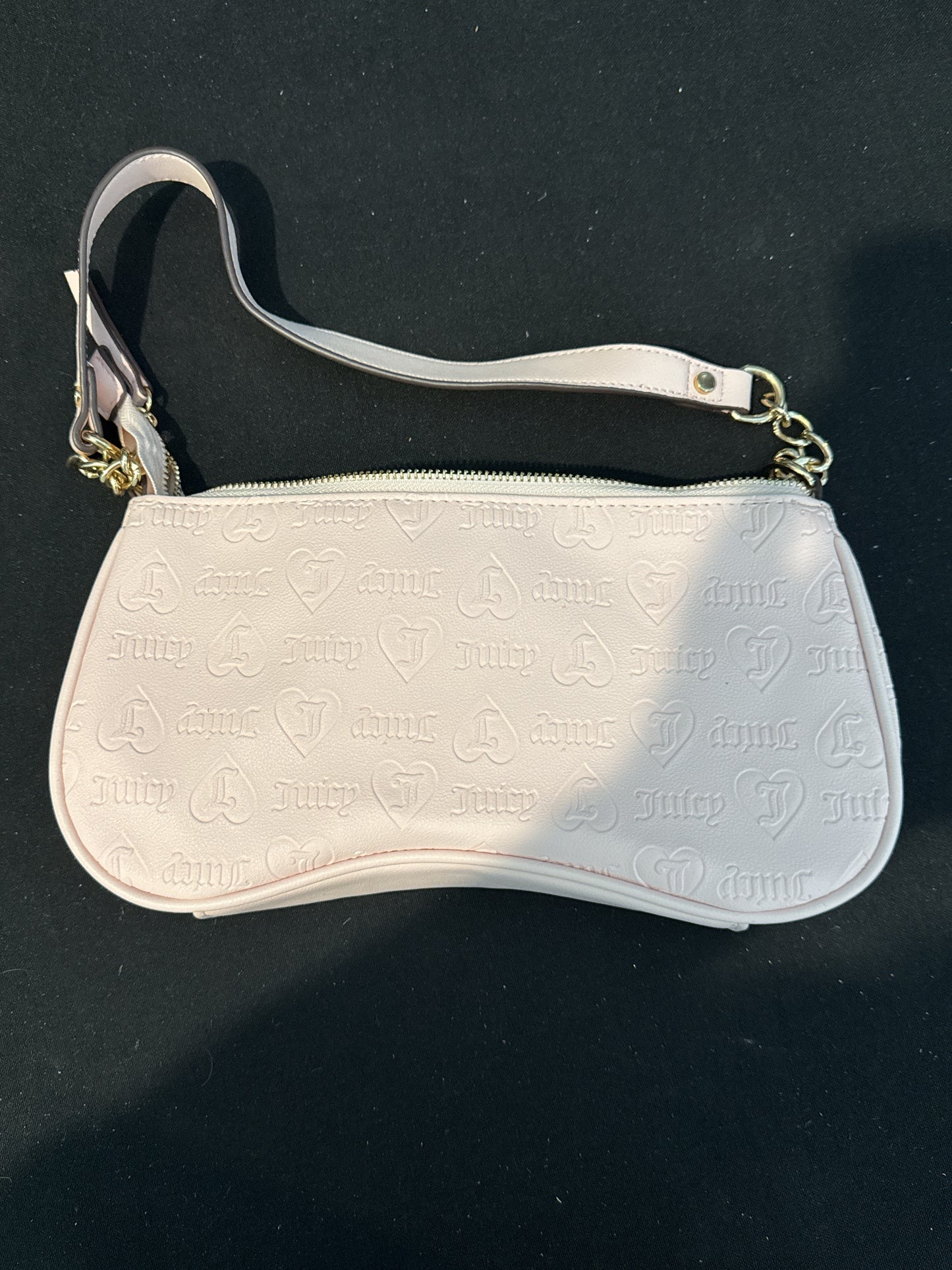 Juicy Couture Fashionista Shoulder Bag Powder Blush Purse 11.5" x 6"