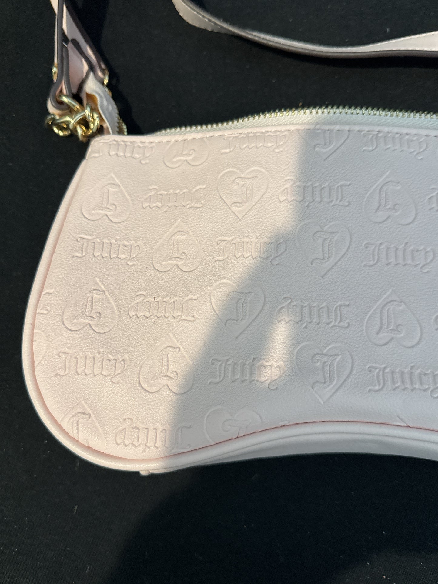 Juicy Couture Fashionista Shoulder Bag Powder Blush Purse 11.5" x 6"