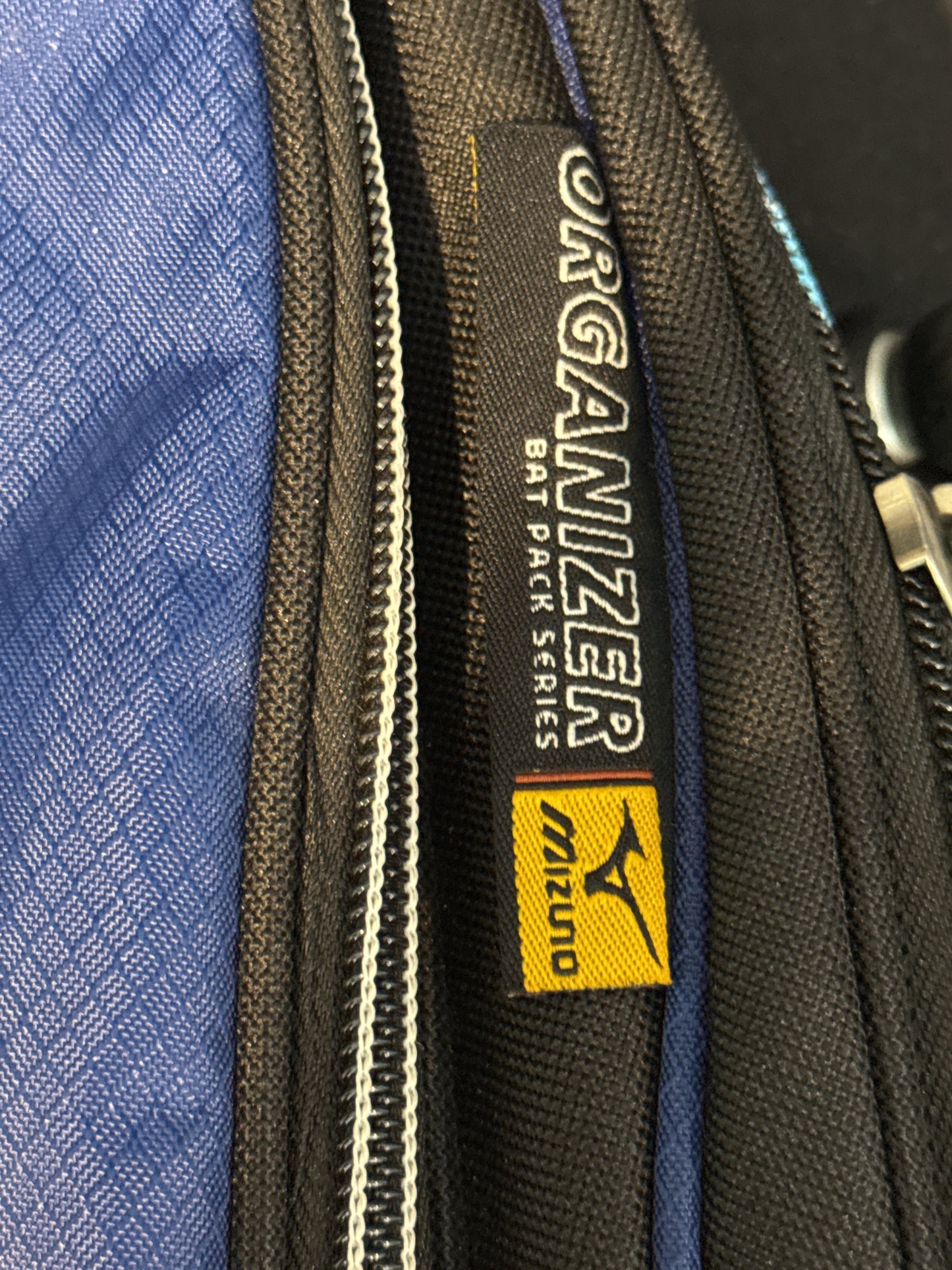 Mizuno Organizer Bat Pack Backpack 2 Bat Sleeves w/ Adjustable Straps Embroidered