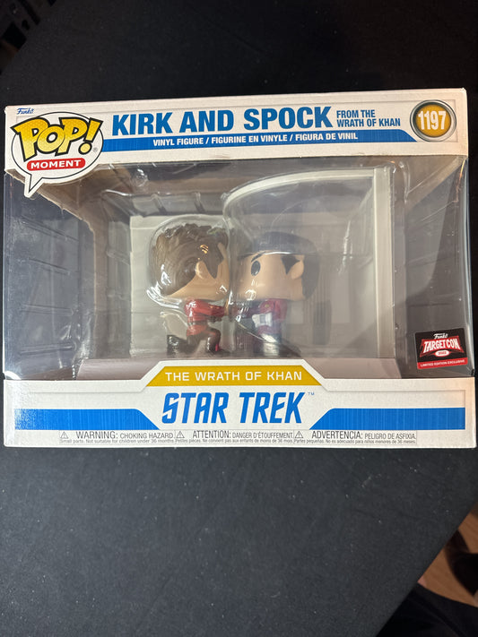 Funko Pop! Kirk & Spock The Wrath of Khan Vinyl Figures 2 Pack #1197 Star Trek NIB