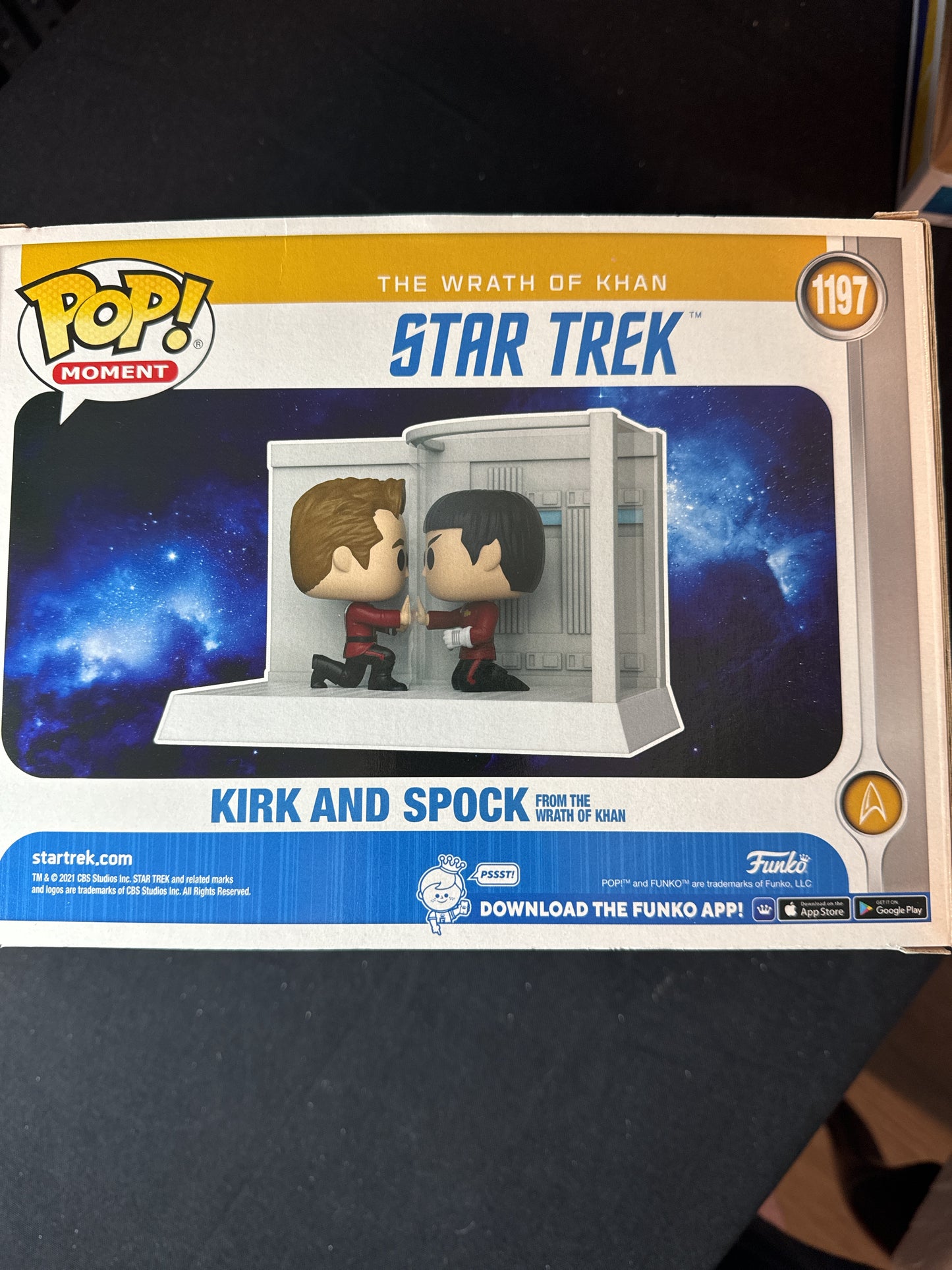 Funko Pop! Kirk & Spock The Wrath of Khan Vinyl Figures 2 Pack #1197 Star Trek NIB