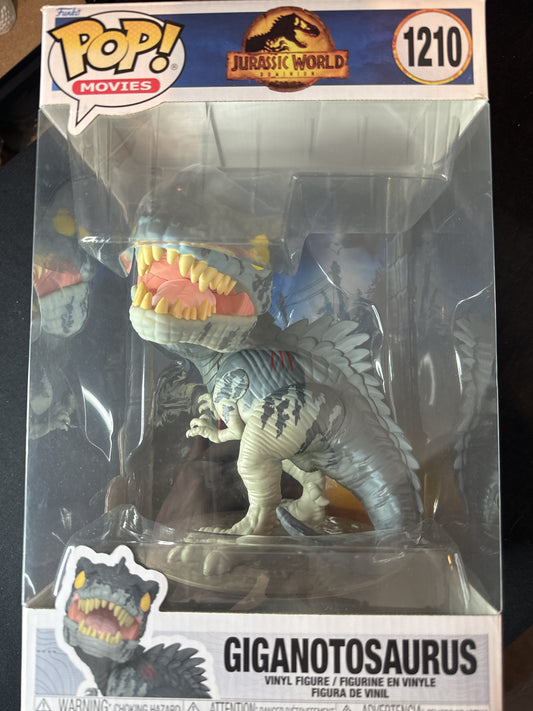 Funko Pop! Jurassic World Dominion #1210 Giganotosaurus Vinyl Figure Huge NIB