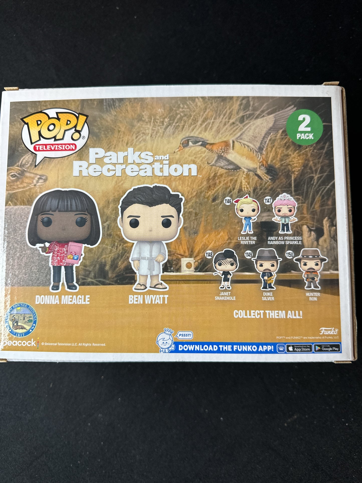 Funko Pop! Donna & Ben Treat Yo' Self 2-Pack Parks & Recreation Vinyl Figures NIB