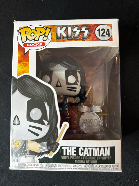 Funko Pop! Rocks Kiss #124 Peter Criss The Catman Vinyl Figure NIB