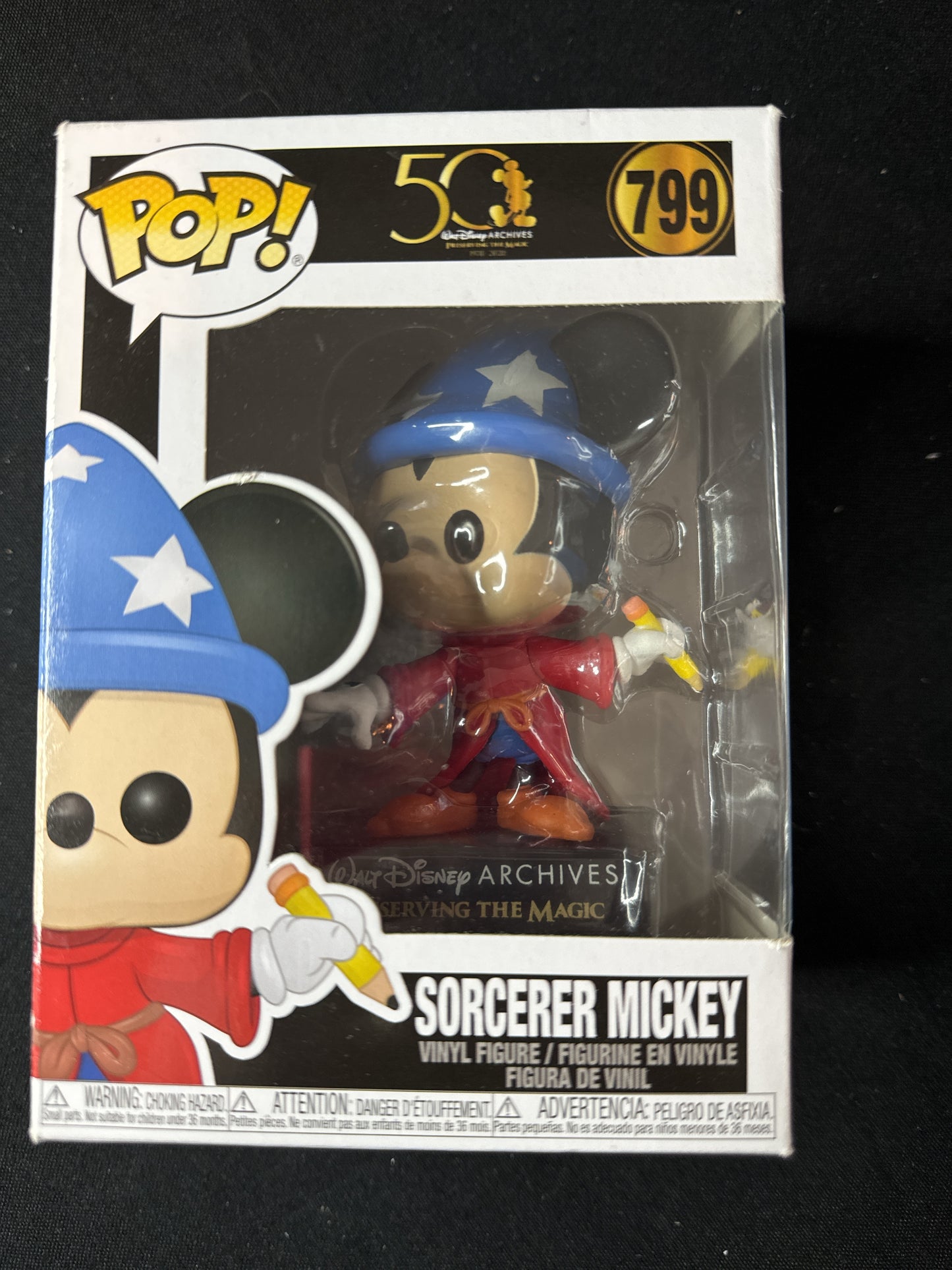 Funko Pop! 50th Walt Disney Archives #799 Sorcerer Mickey Vinyl Figure NIB