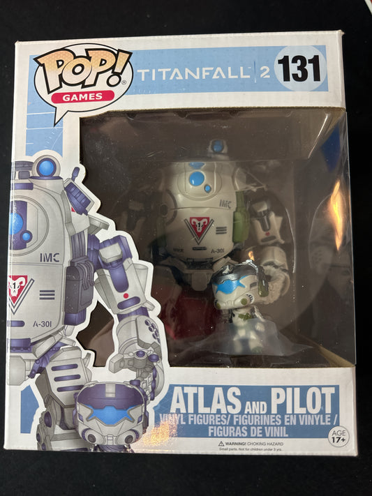 Funko Pop! TitanFall 2 #131 Atlas & Pilot Vinyl Figures NIB