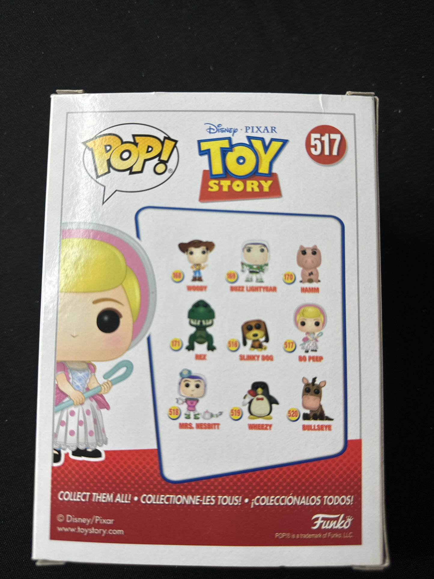 Funko Pop! Toy Story Pixar #517 Bo Peep Vinyl Figure NIB