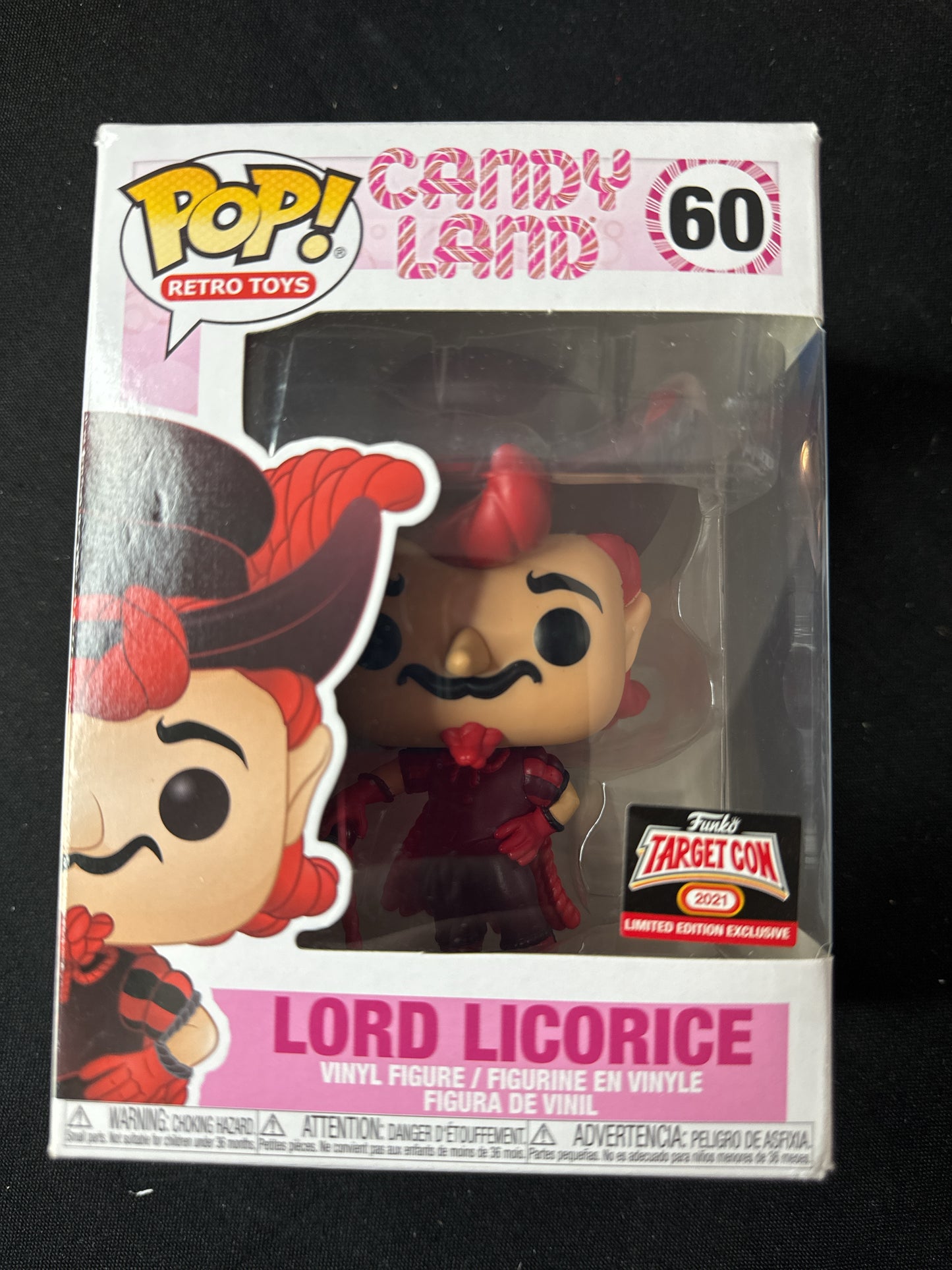 Funko Pop! Retro Toys Candy Land #60 Lord Licorice Vinyl Figure TargetCon 2021 LE NIB