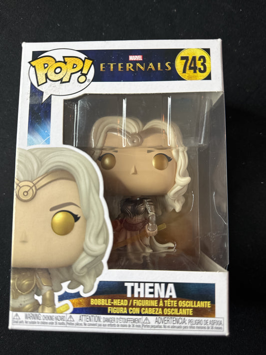 Funko Pop! Marvel Eternals #743 Thena Bobble Head NIB