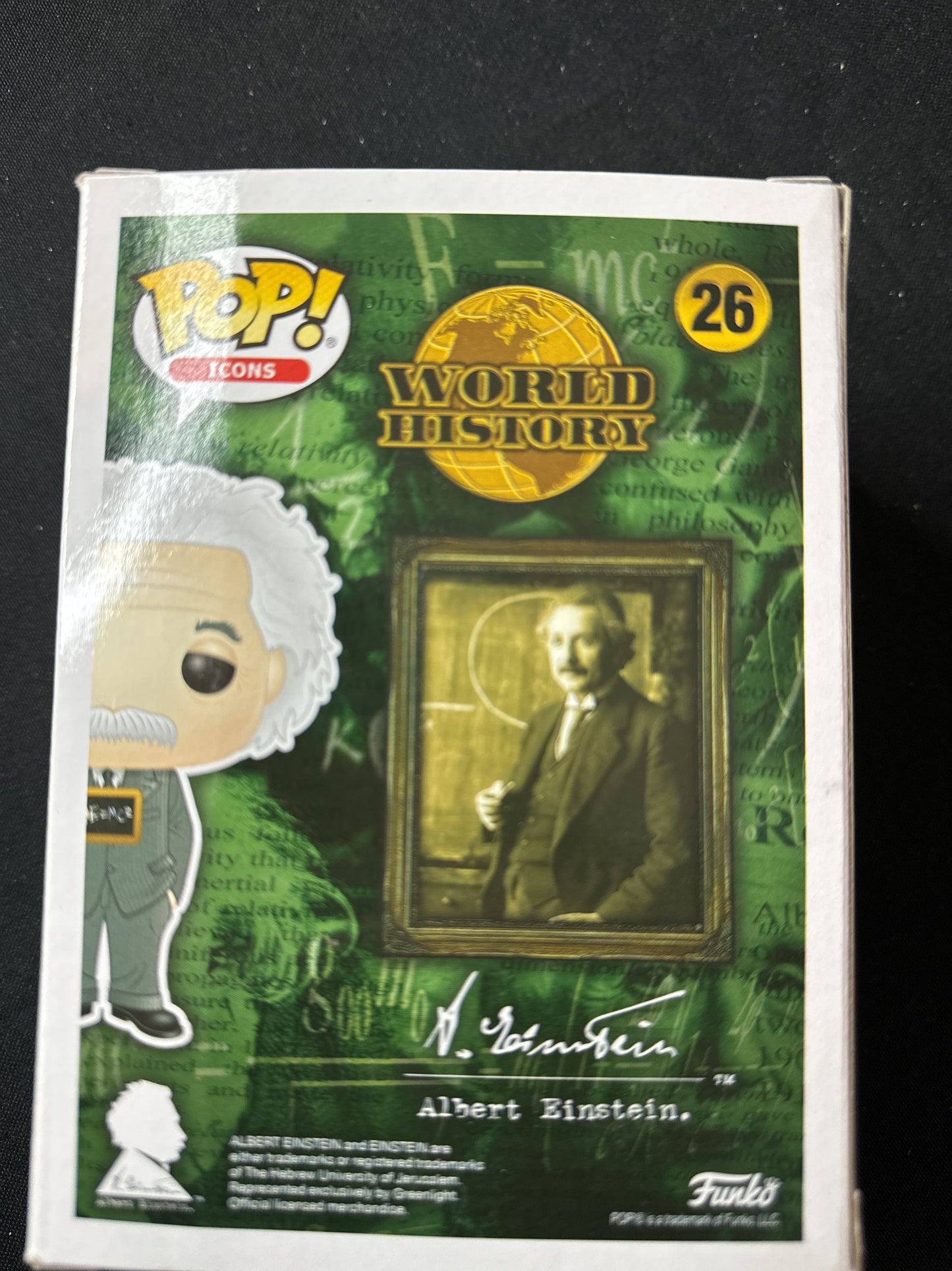 Funko Pop! Icons World History #26 Albert Einstein Vinyl Figure NIB