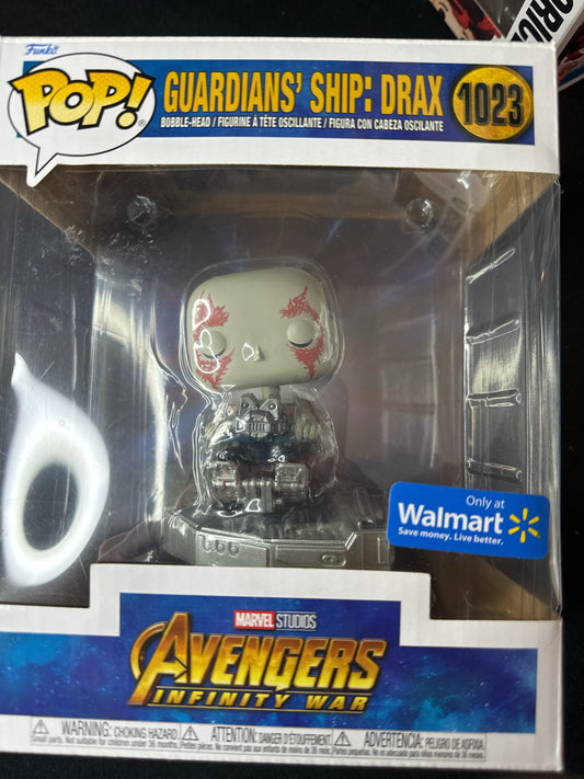 Funko Pop! Guardians' Ship: Drax #1023 Marvel Studios Avengers Infinity War Bobble Head NIB