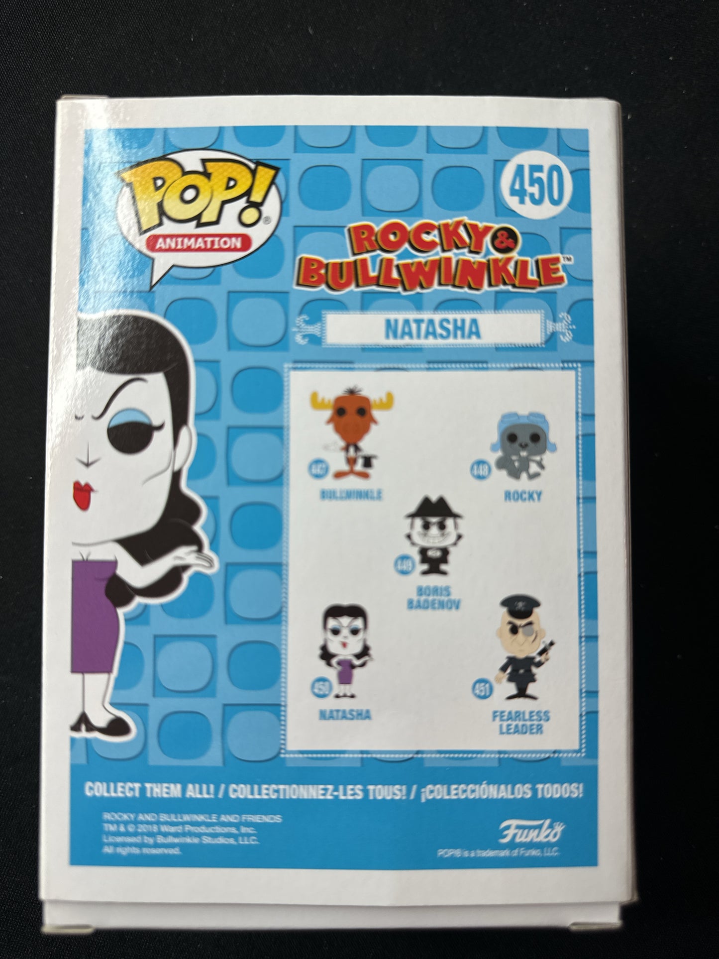 Funko Pop! Rocky & Bullwinkle #450 Natasha Vinyl Figure NIB