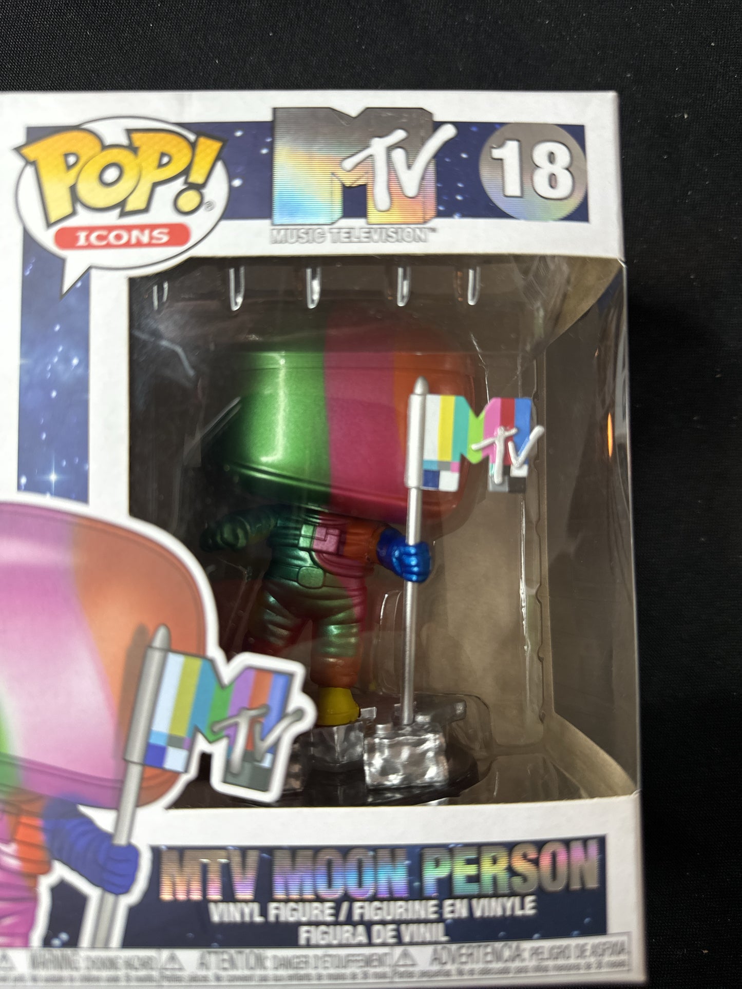 Funko Pop! Icons MTV #18 MTV Moon Person Vinyl Figure NIB