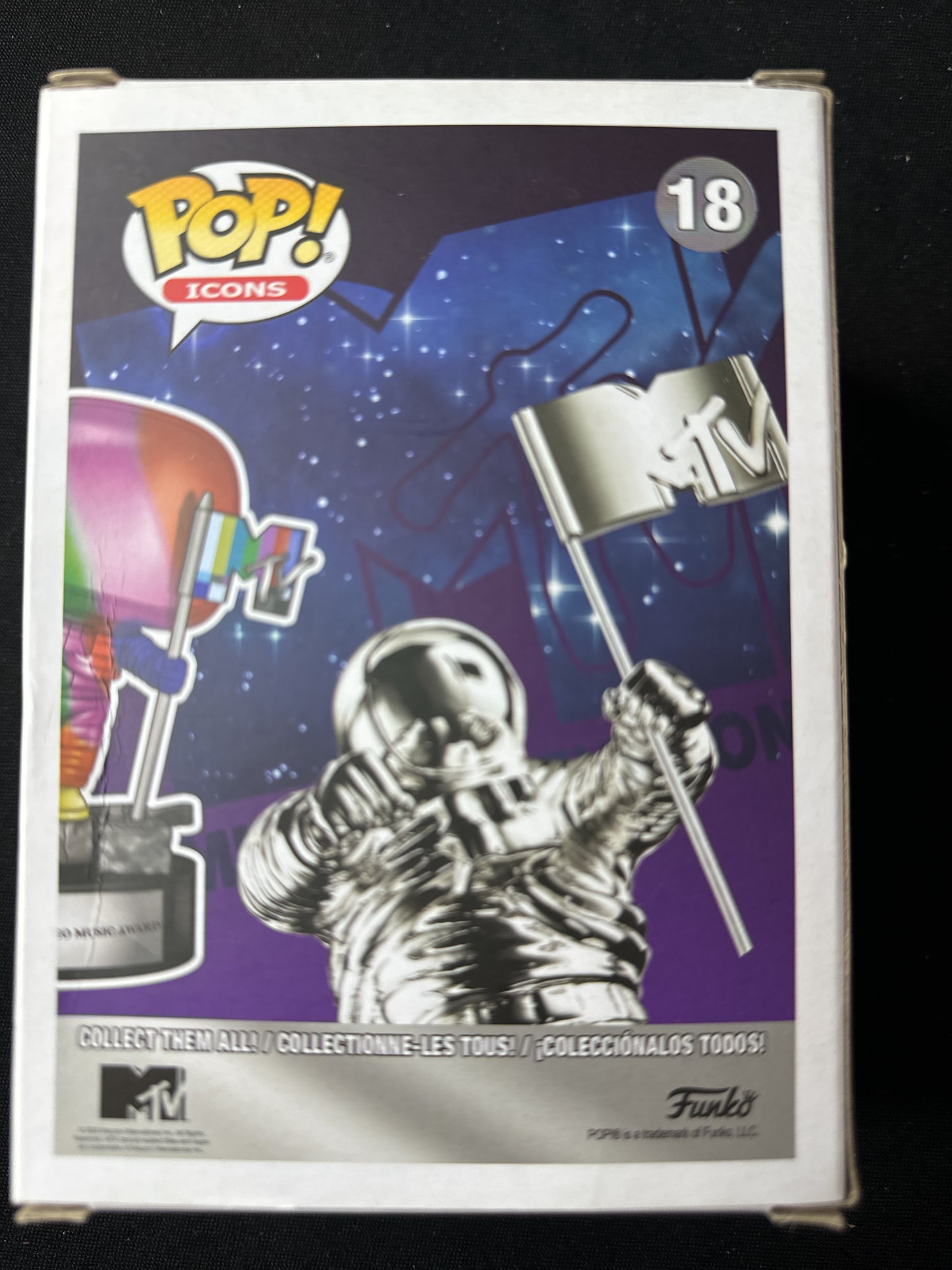 Funko Pop! Icons MTV #18 MTV Moon Person Vinyl Figure NIB