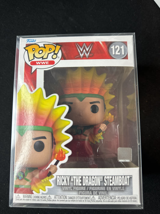 Funko Pop! WWE #121 Ricky "The Dragon" Steamboat Vinyl Figure NIB