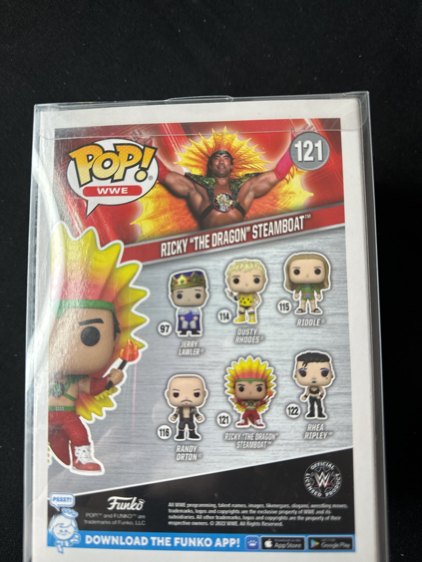 Funko Pop! WWE #121 Ricky "The Dragon" Steamboat Vinyl Figure NIB