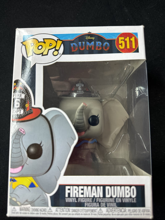 Funko Pop! Disney Dumbo #511 Fireman Dumbo Vinyl Figure NIB