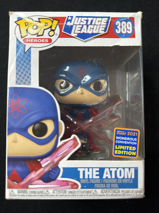 Funko Pop! Heroes Justice League #389 The Atom Vinyl Figure NIB 2021 Wondrous Conv. LE NIB