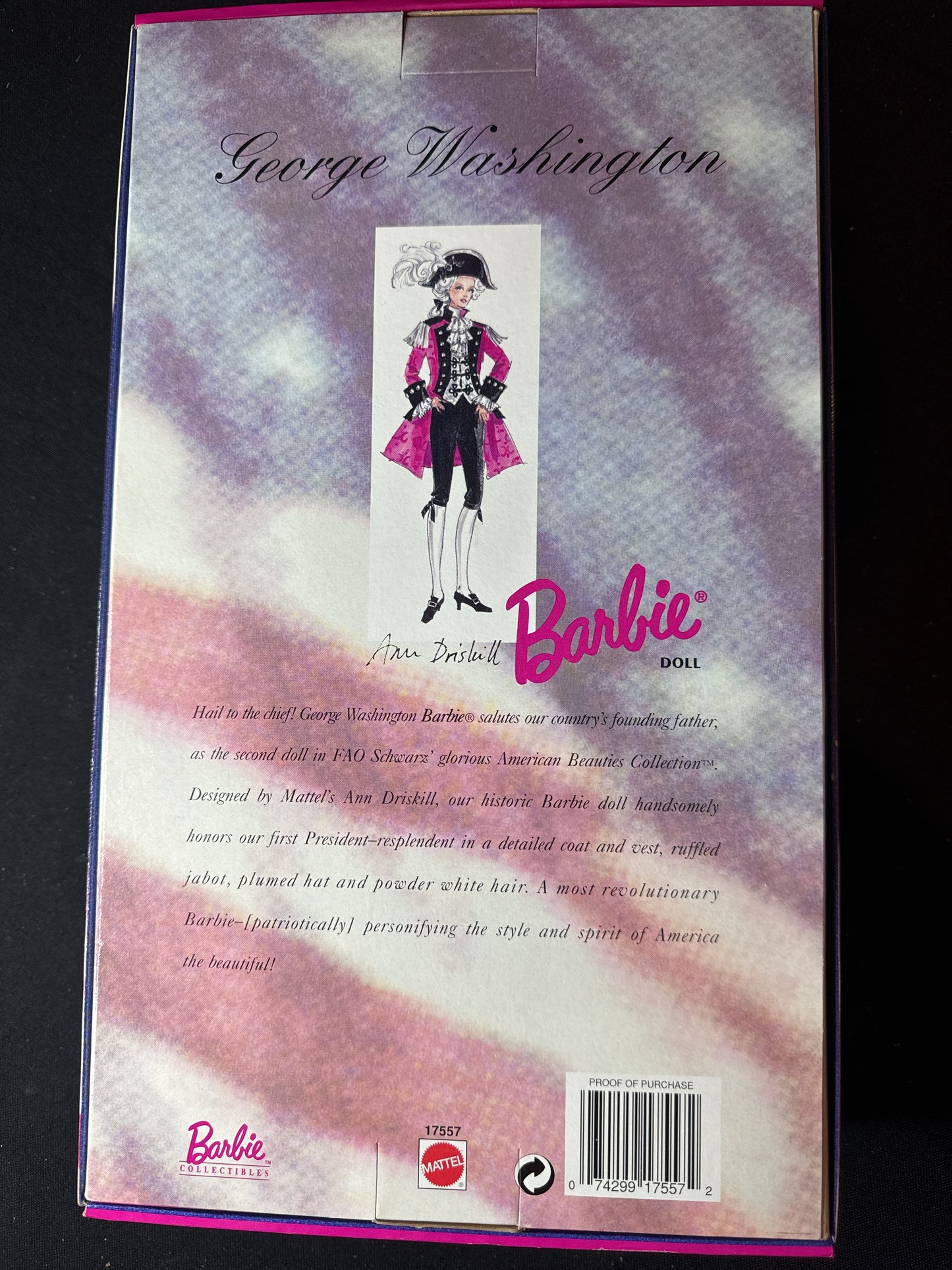 Barbie American Beauties Collection "George" 1996 Mattel FAO Schwarz New In Box