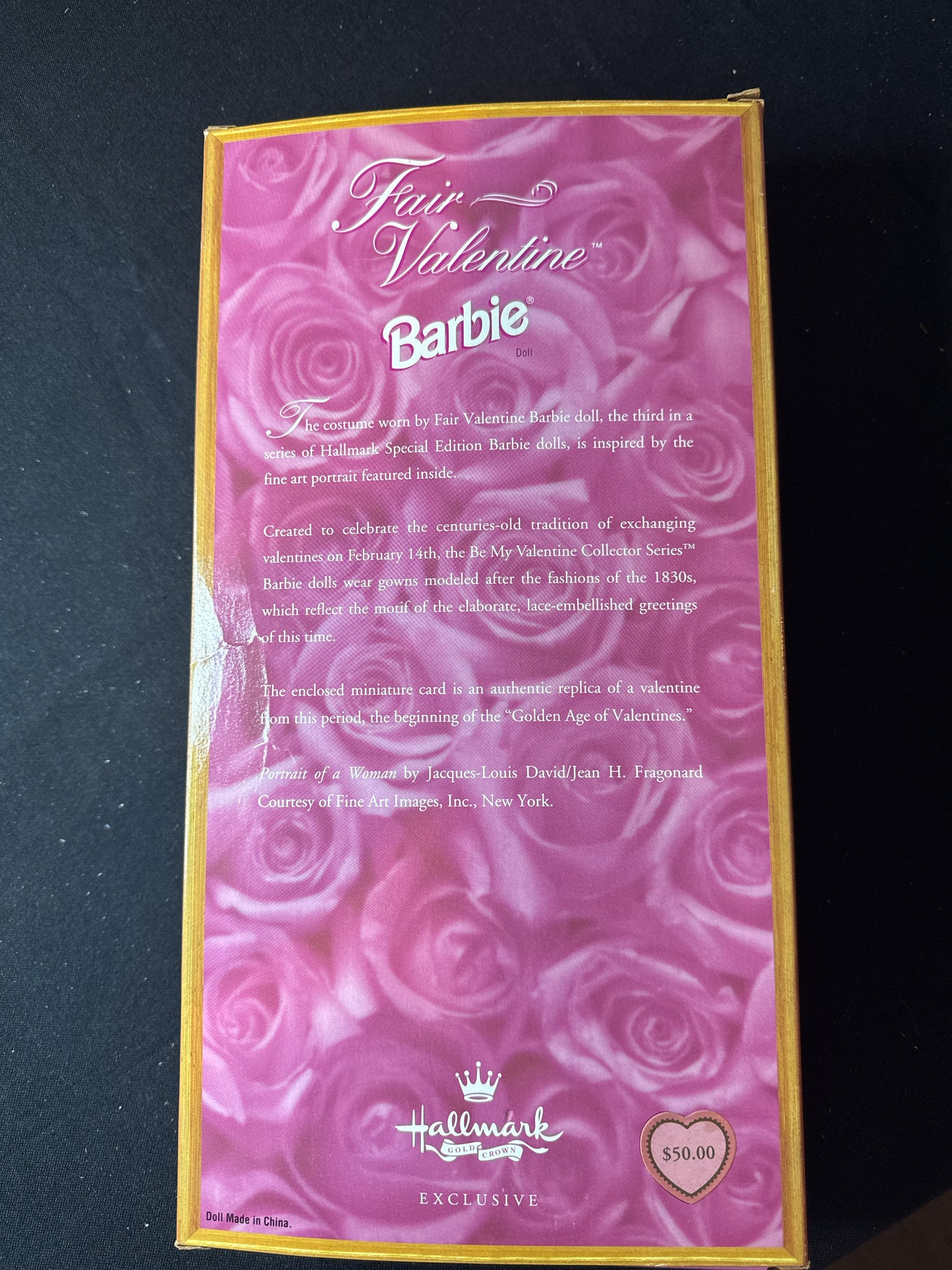 Barbie Fair Valentine 1997 Doll Be My Valentine Collector Series Hallmark New in Box