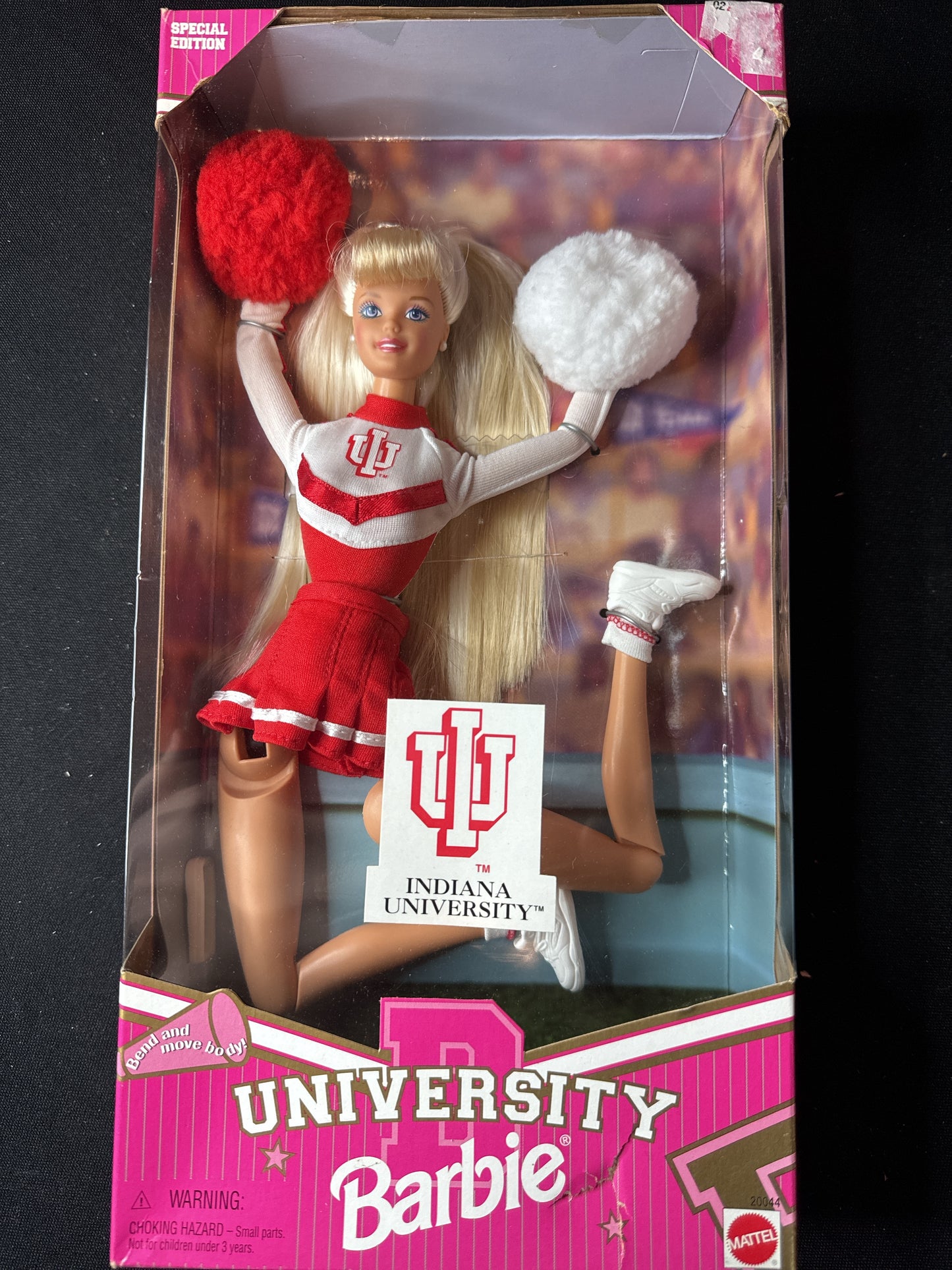 Barbie University Indiana University Mattel Cheerleader New In Box