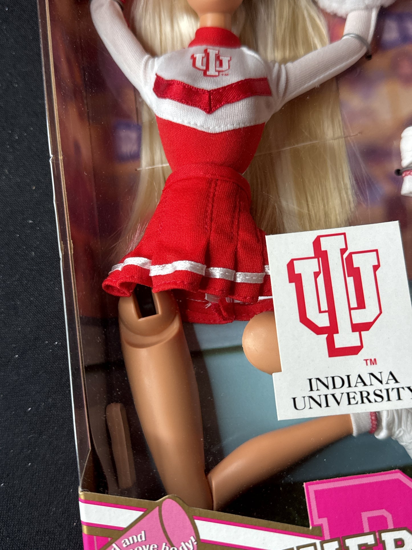 Barbie University Indiana University Mattel Cheerleader New In Box