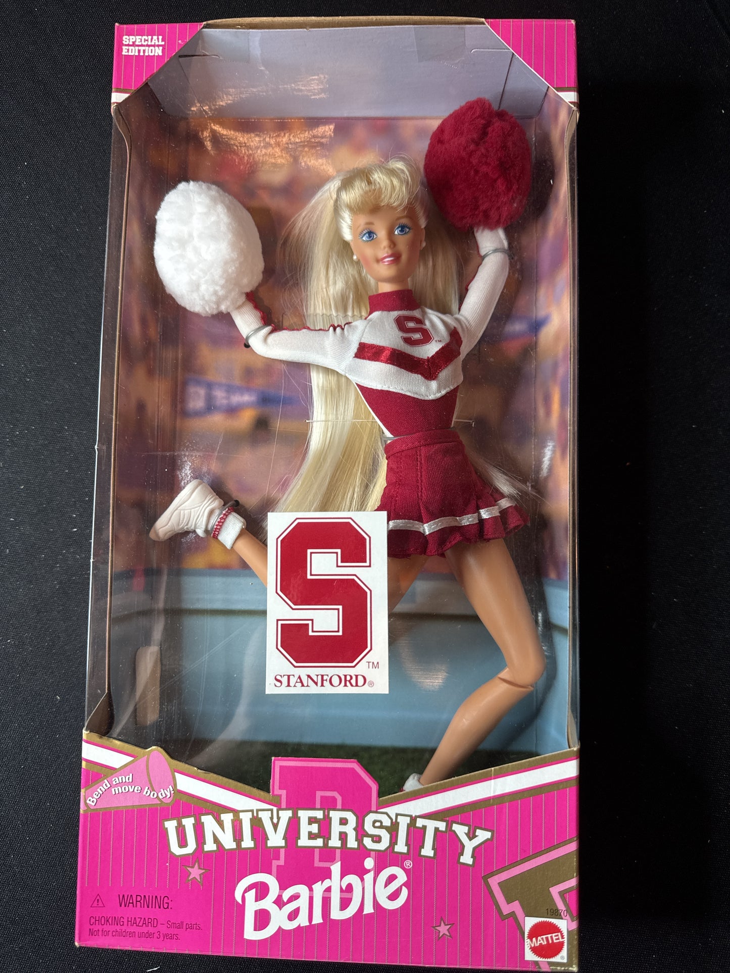 Barbie University Stanford University Cheerleader Mattel New in Box