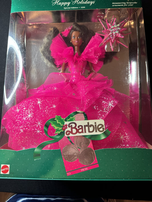 Barbie Happy Holiday 1990 Special Edition Mattel African American Barbie New in Box