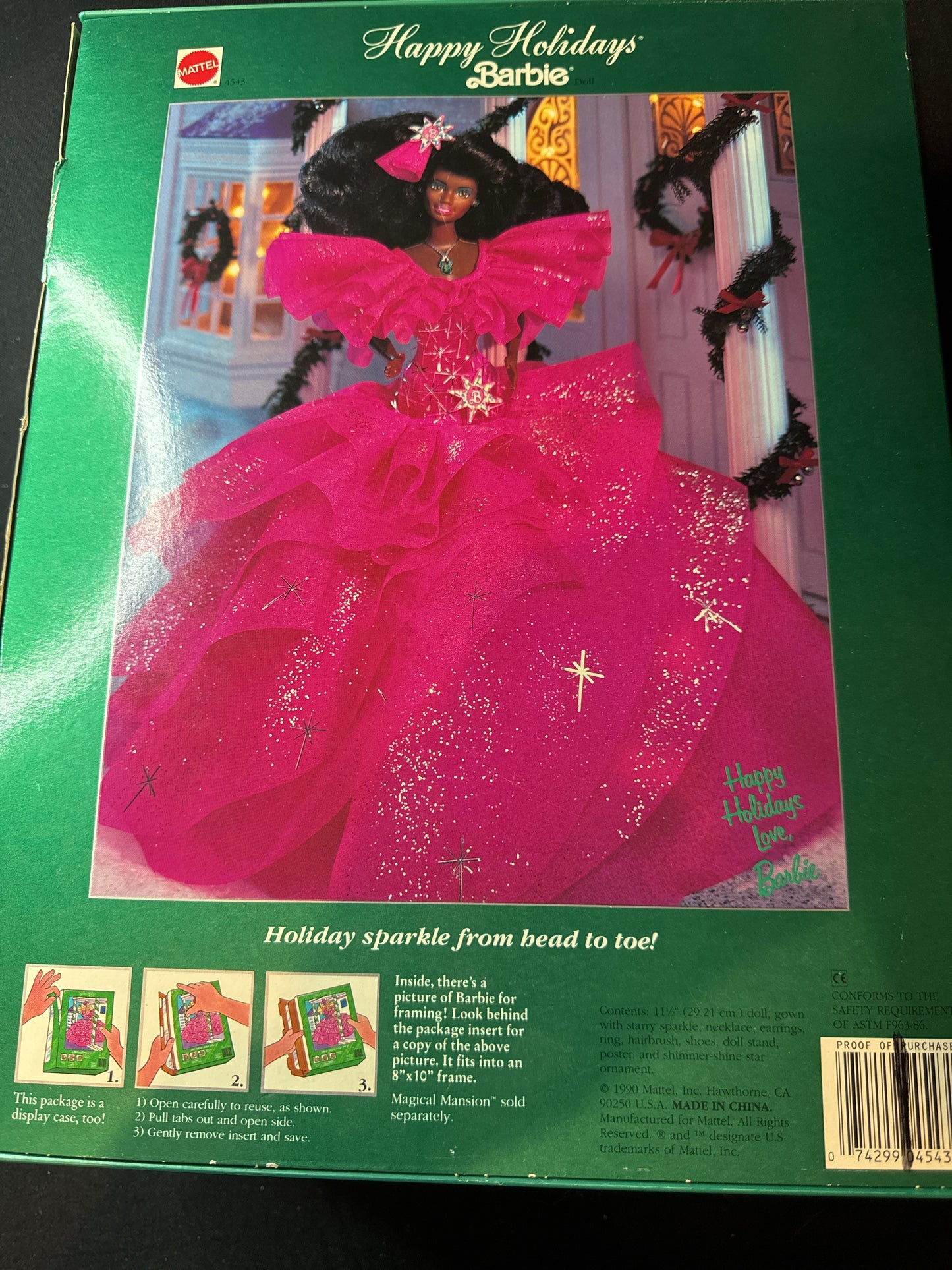 Barbie Happy Holiday 1990 Special Edition Mattel African American Barbie New in Box