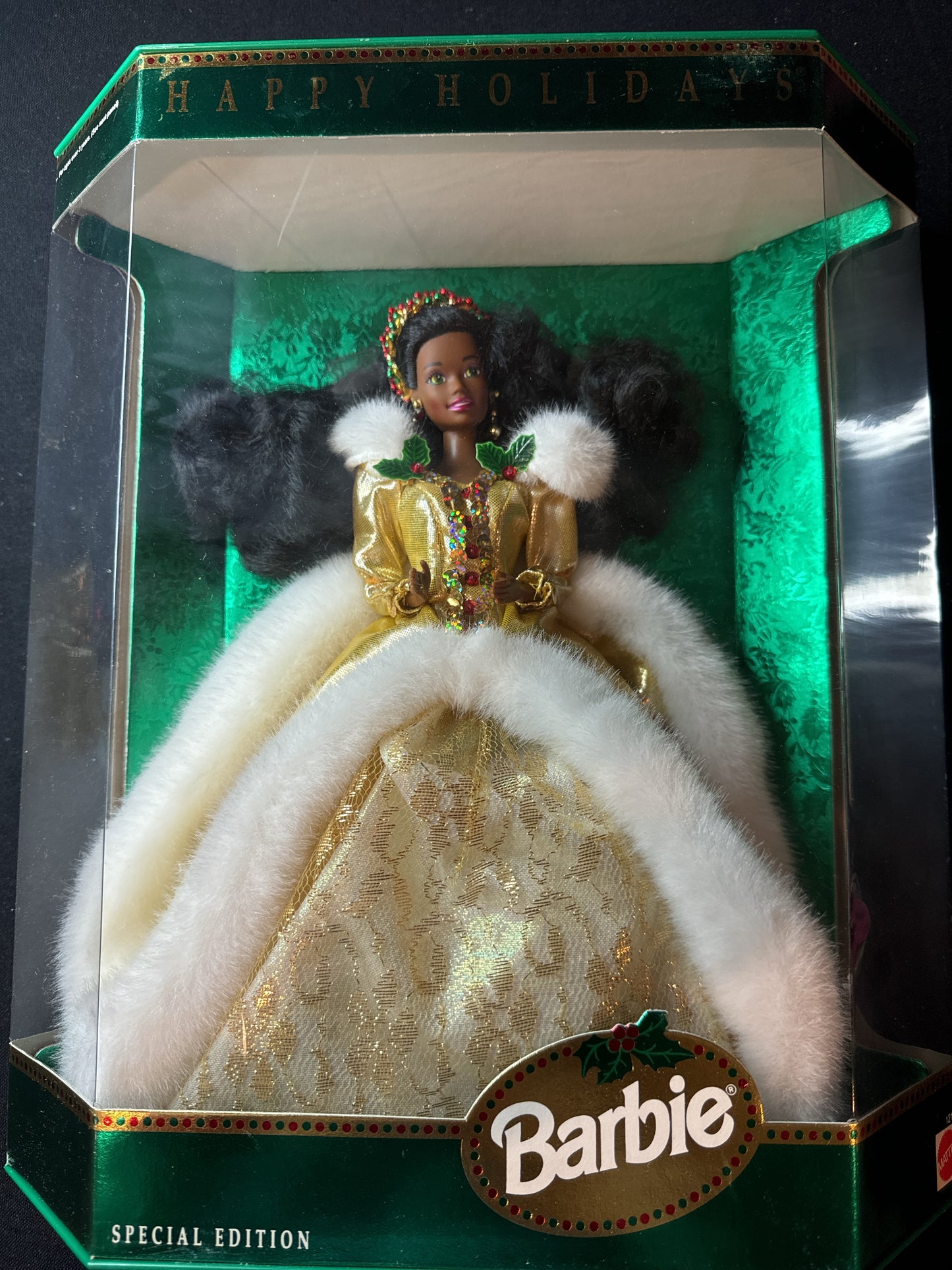 Barbie Happy Holidays Special Edition African American 1994 Mattel New in Box