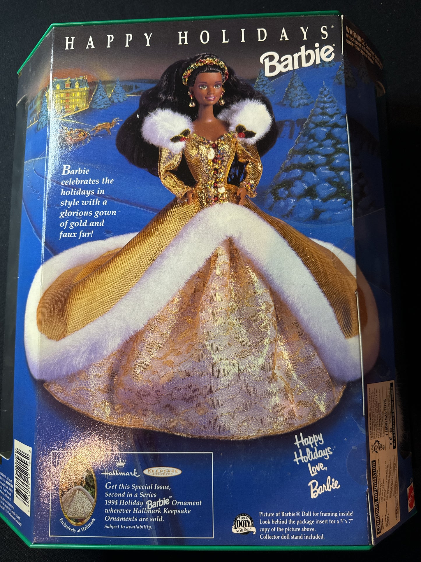 Barbie Happy Holidays Special Edition African American 1994 Mattel New in Box