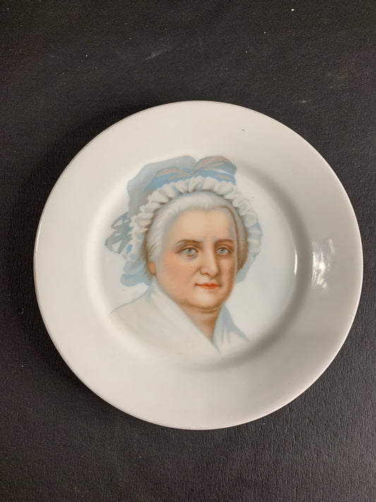 Bavaria Porcelain Decorative Plate with the Image of Martha Washington