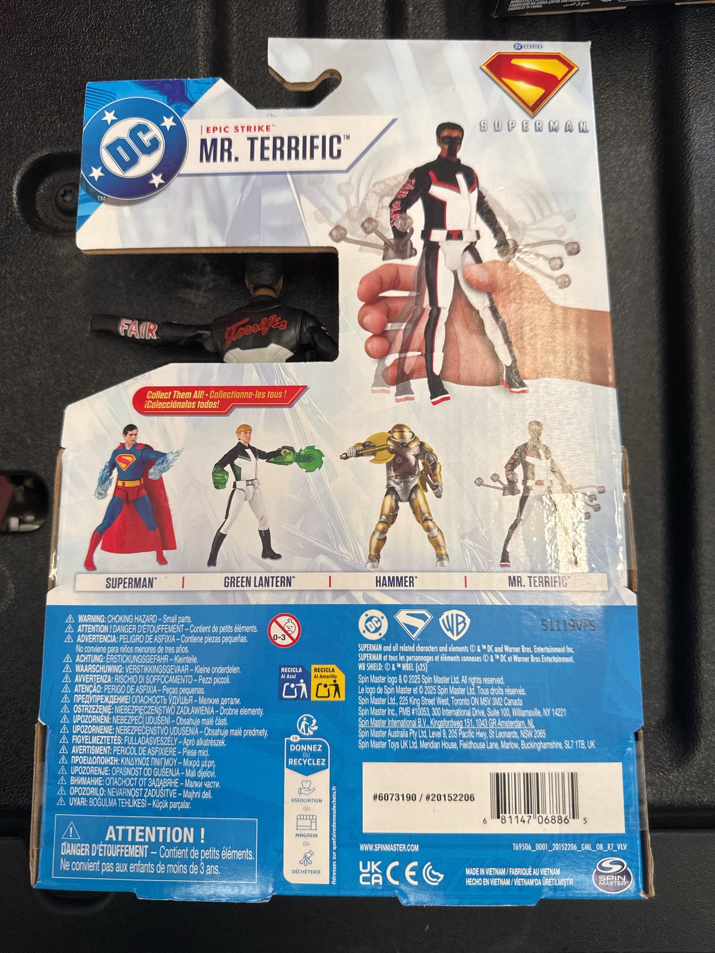 Spin Master DC Studios Superman Movie Mr. Terrrific Epic Strike Figure New in Box