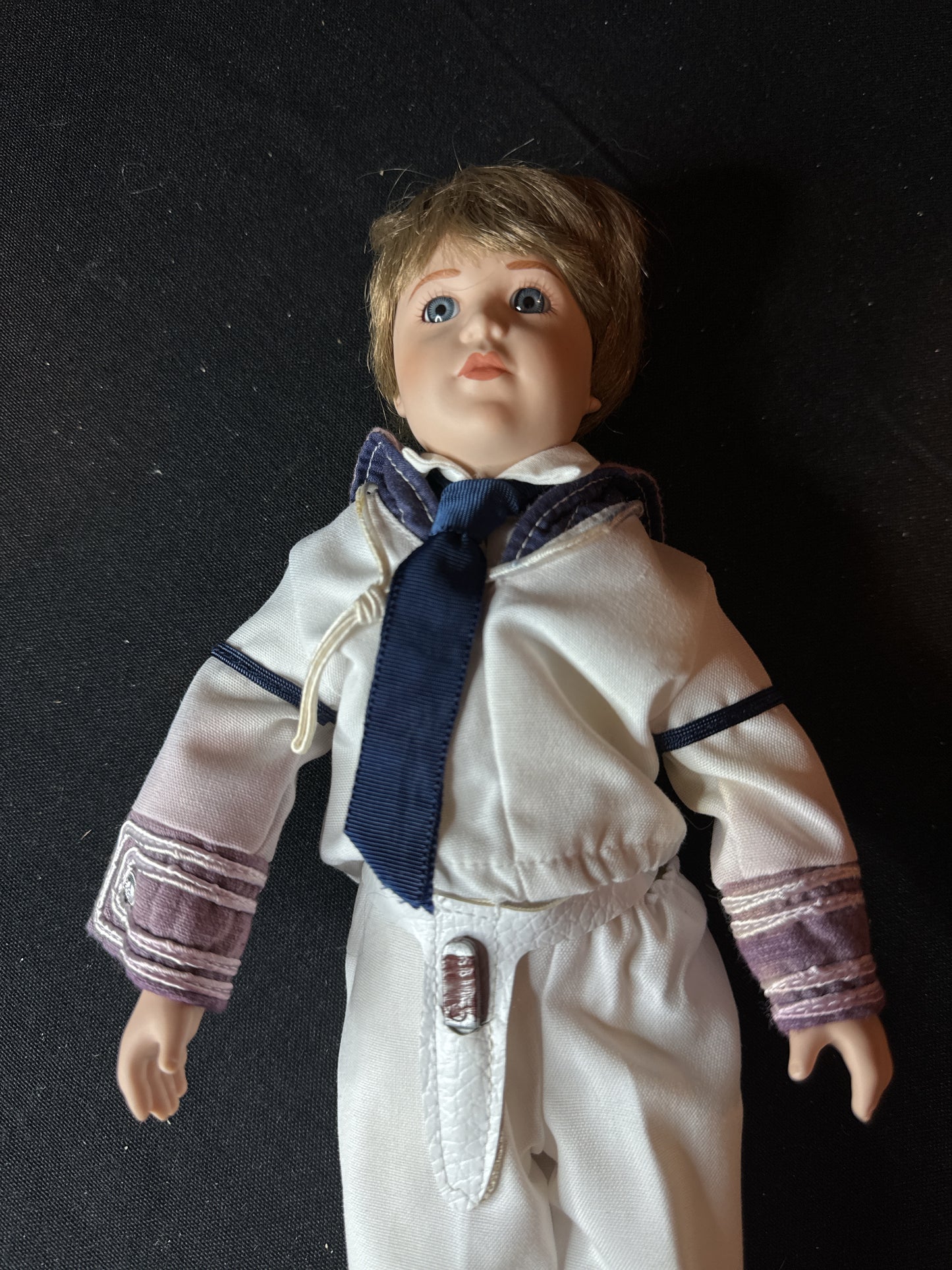 Vintage 1980's Prince William The Royal Wedding 11" Doll w/ Stand & Certs Danbury Mint No Box