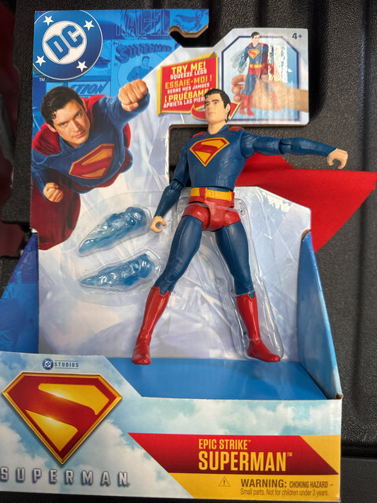 Spin Master DC Studios Superman Movie Superman Epic Strike Figure New in Box