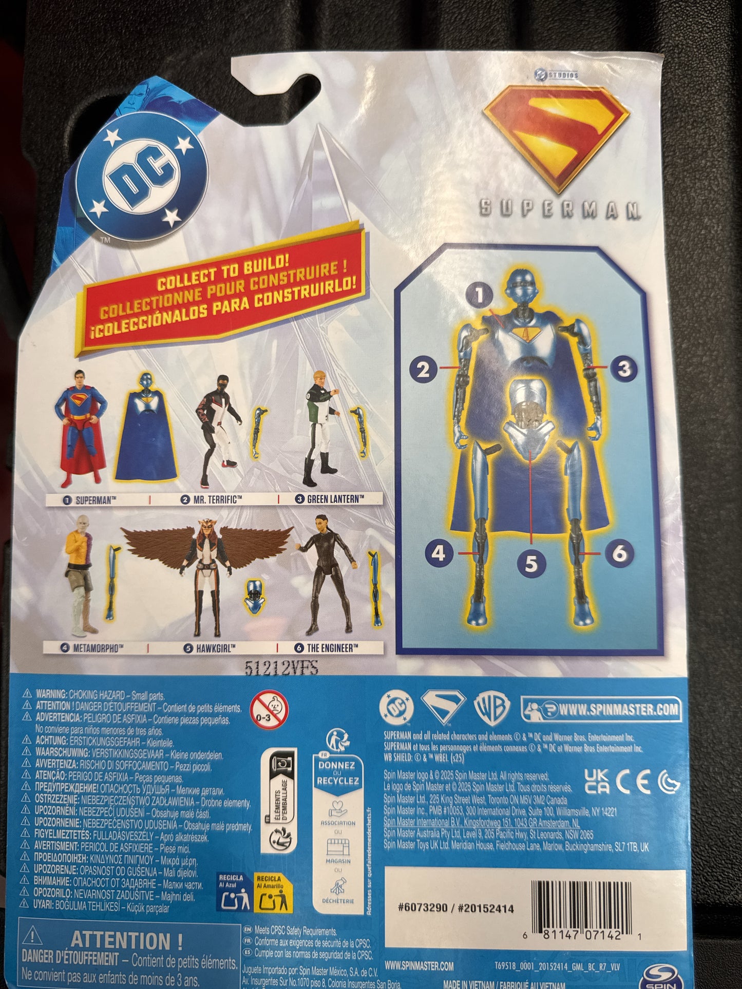 Mr. Terrific Superman 6" Action Figure DC Comics Spinmaster Collect To Build New in Box