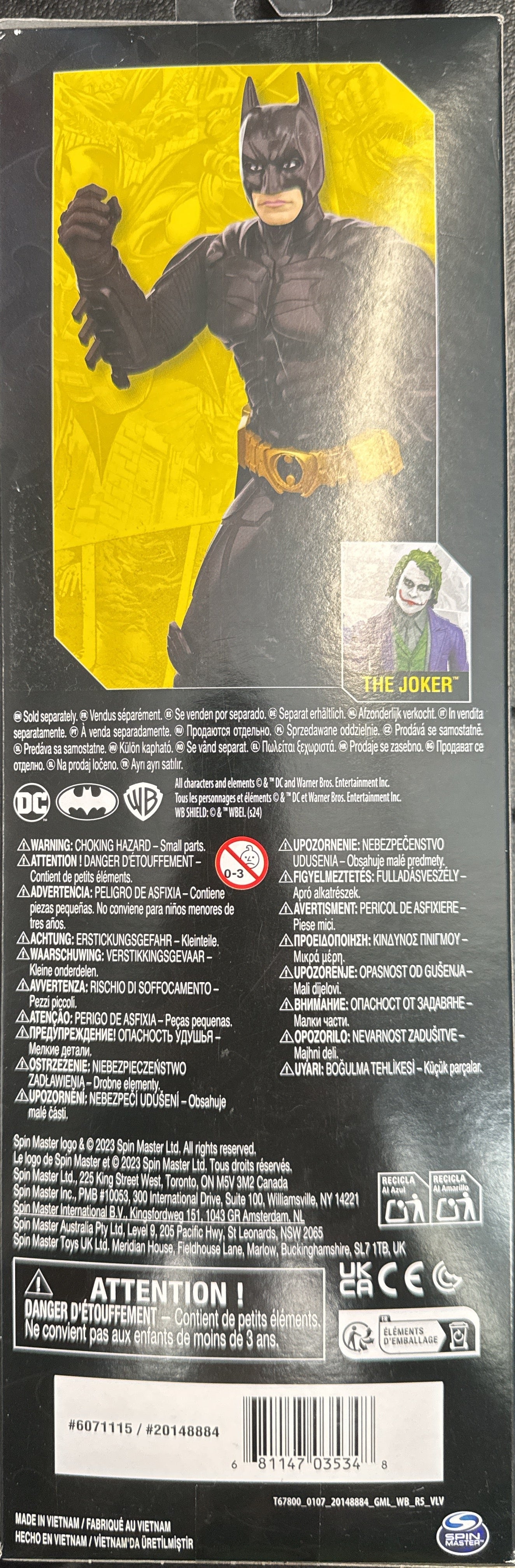 DC Comics The Dark Knight Batman 12" Action Figure New in Box