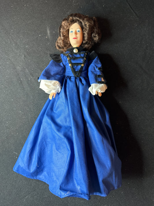 Gone With the Wind Mrs. O'Hara 12" Doll World Doll Blue Gown No Box with Stand