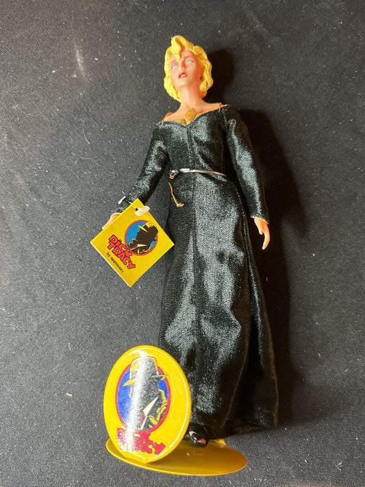 Vintage 1990 Applause Dick Tracy 9" Breathless Mahoney Madonna Doll With Tag and Stand No Box